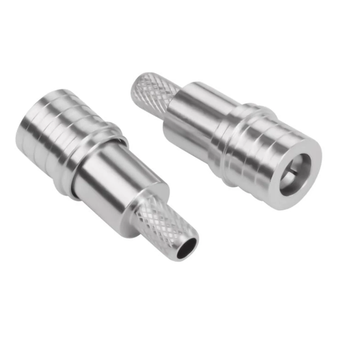 1pc QMA Male Plug Female RF Coax Connector for RG58 RG400 RG142 Cable Nickelplated NEW