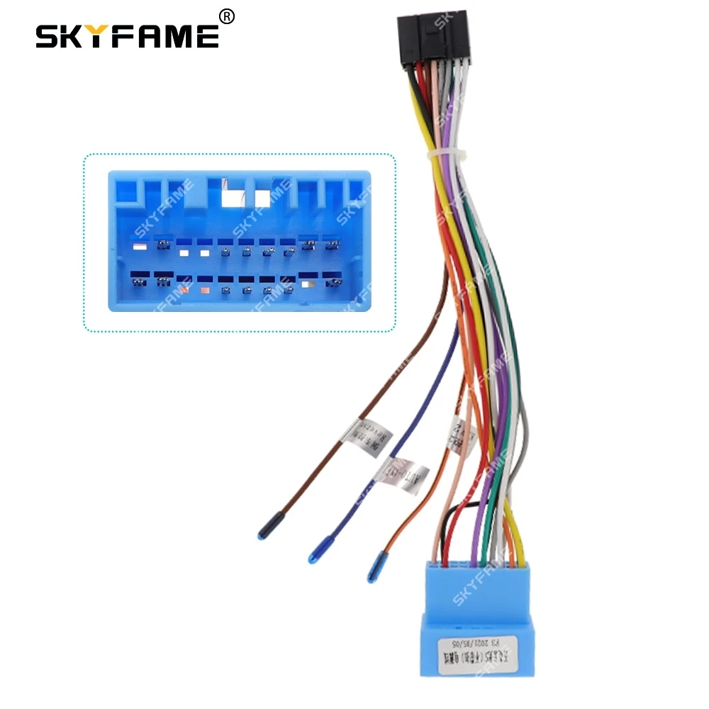 

SKYFAME Car 16pin Wiring Harness Adapter For SGMW Wuling Sunshine S 2013-2017 Android Radio Power Cable