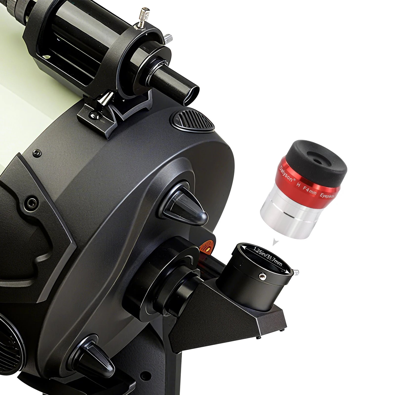 1.25 Inch Huygens Eyepiece FMC Multi‑Coated 4mm 10mm 16mm 20mm Optional Telescope Eyepiece for Planetary Deep Sky Observation