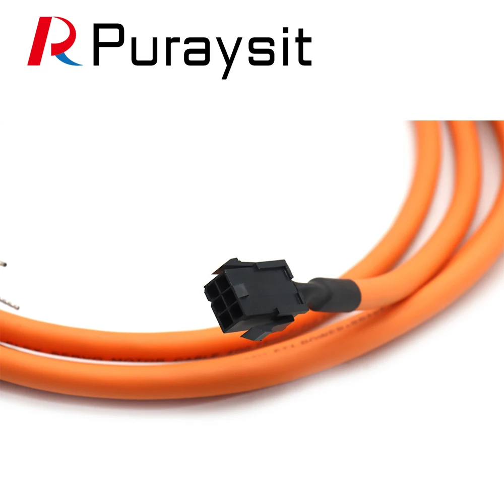 Puraysit Low Power Servo Motor with Brake Power Cable VW3M5D1FR30 VW3M5D1FR50 VW3M5D1FR80 VW3M5D1FR100 for Schneider BCH2