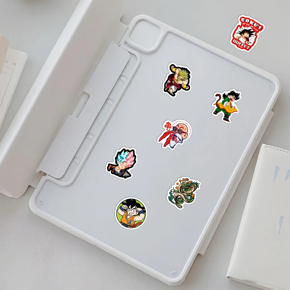 10/30/60pcs Dragon Ball Klassieke Anime Stickers Waterdichte Graffiti DIY Skateboard Bagage Telefoon Cartoon Son Goku decals Verpakking
