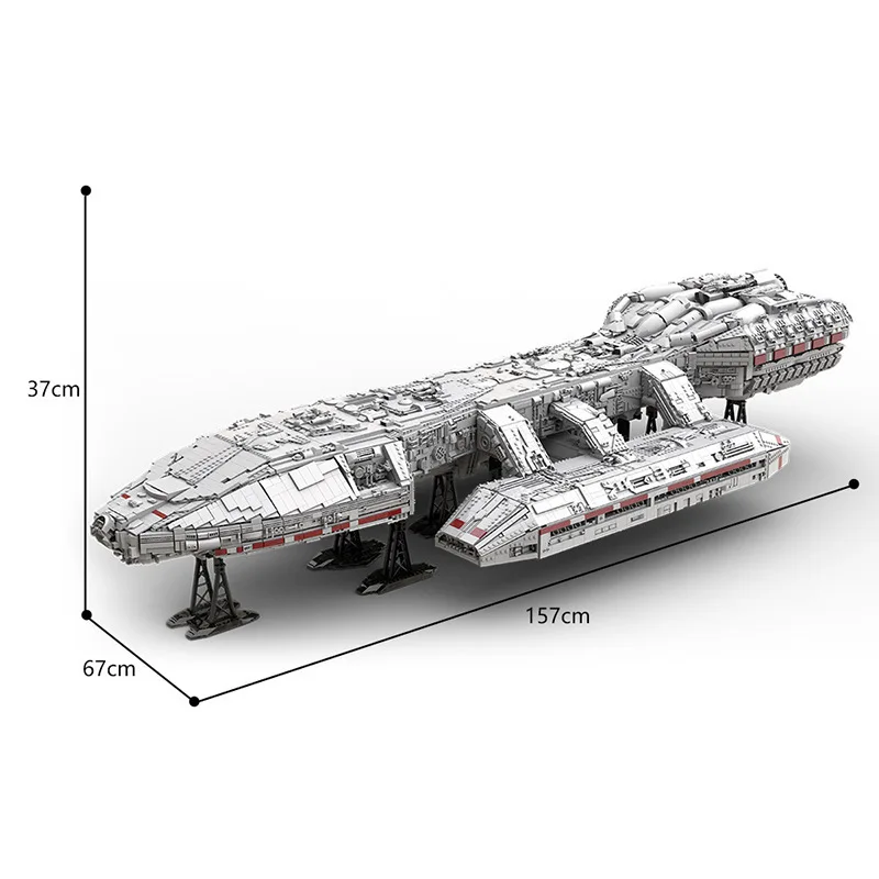 23836PCS MOC Space Movie Series UCS Battlestar Model Building Blocks Kit SpaceShip Assembly Bricks Collection Toy Creative Gifts