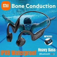 Xiaomi Bone Conduction Swimming Headphones Bluetooth 5.4 IPX8 Waterproof Not In-Ear Wireless Plug-in Card Sports Headphones 2025