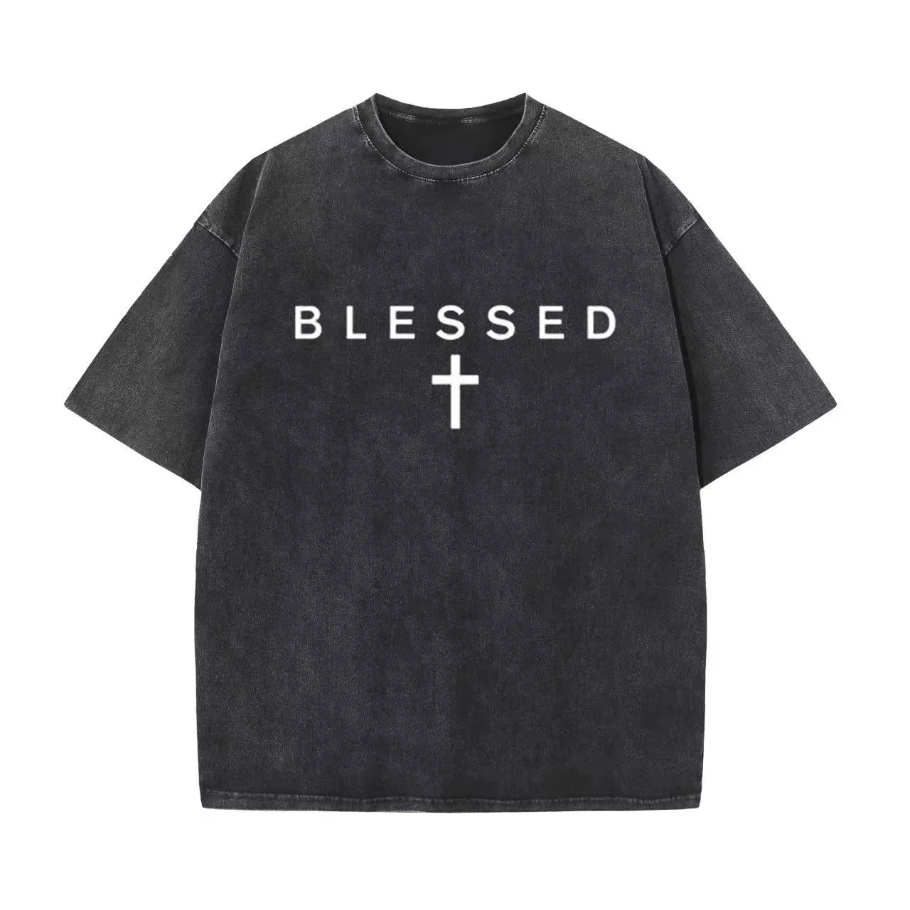 T-shirt de la foi chrétienne avec motif croix de Jésus-Christ, citation biblique inspirante, unisexe, en coton, vêtements religieux, hauts tendance, vente chaude