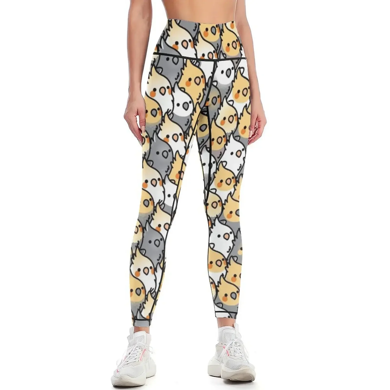 

Chubby Cockatiel Party Leggings Women's sportswear Tight fitting woman Women's fitness sporty woman push up Womens Leggings
