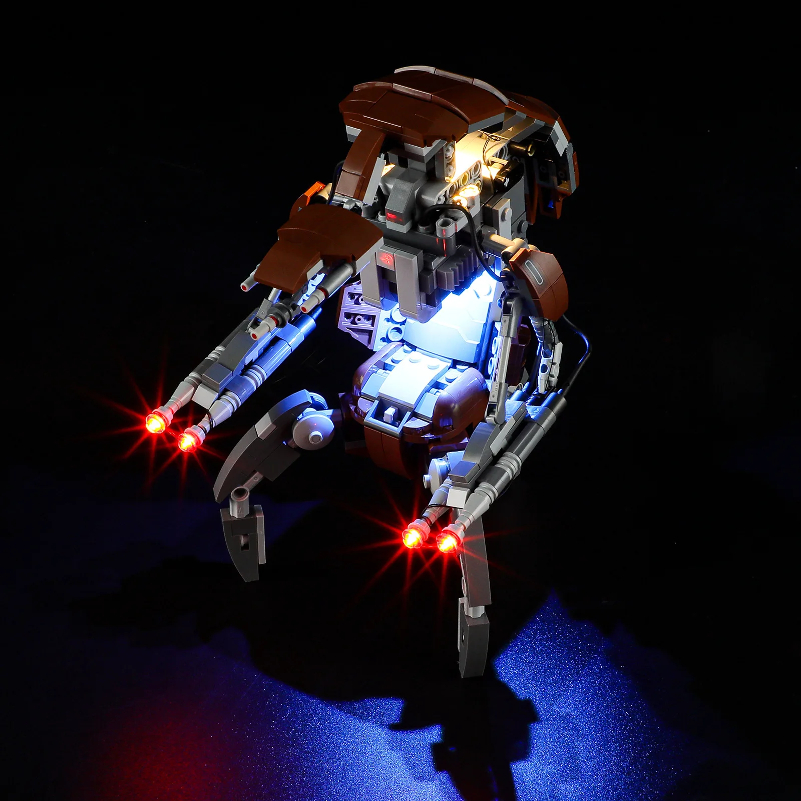 (Nur LED-Licht ohne Steine) 75381 Star Buildable Droidekas Robot (Modell nicht im Lieferumfang enthalten, Bausteine, Bausätze, Sets)