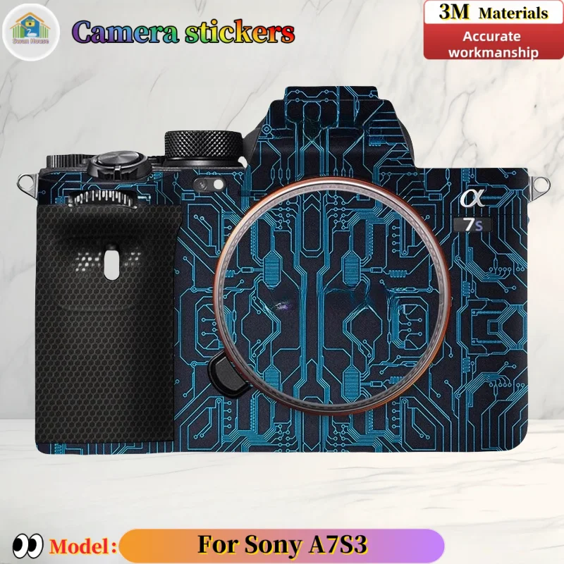 

For Sony A7S3 Camera lens sticker, DIY skin, Precision tailoring wear-resistant protective film