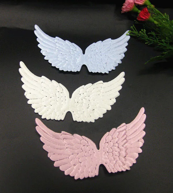 13cm Angel Wing Applique Double Sided Fairy Wings patch Costume Doll abbigliamento per ornamento fai da te regalo di compleanno Halloween