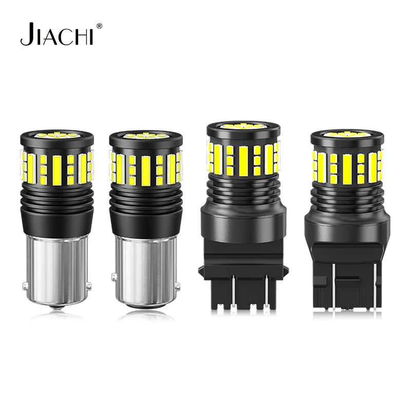 

Jiachi 2pcs Auto Led Lamp 1156 BA15S Turn Signal Light 2015Chip 7020Chip 1157 3157 7443 Brake Reverse Led Car Bulb 6000K White