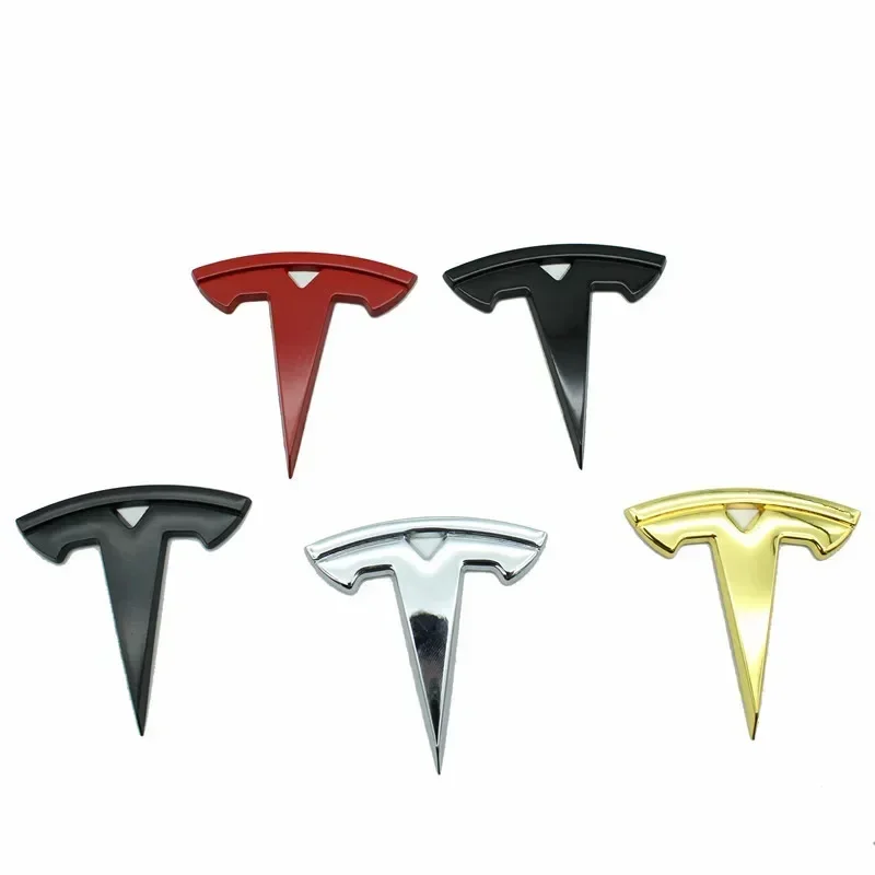 5.5x5.5cm Metal Car Steering Wheel Cover Sticker for Tesla Model 3 S X Y Auto Interior Refitting Emblem Modification Accessories