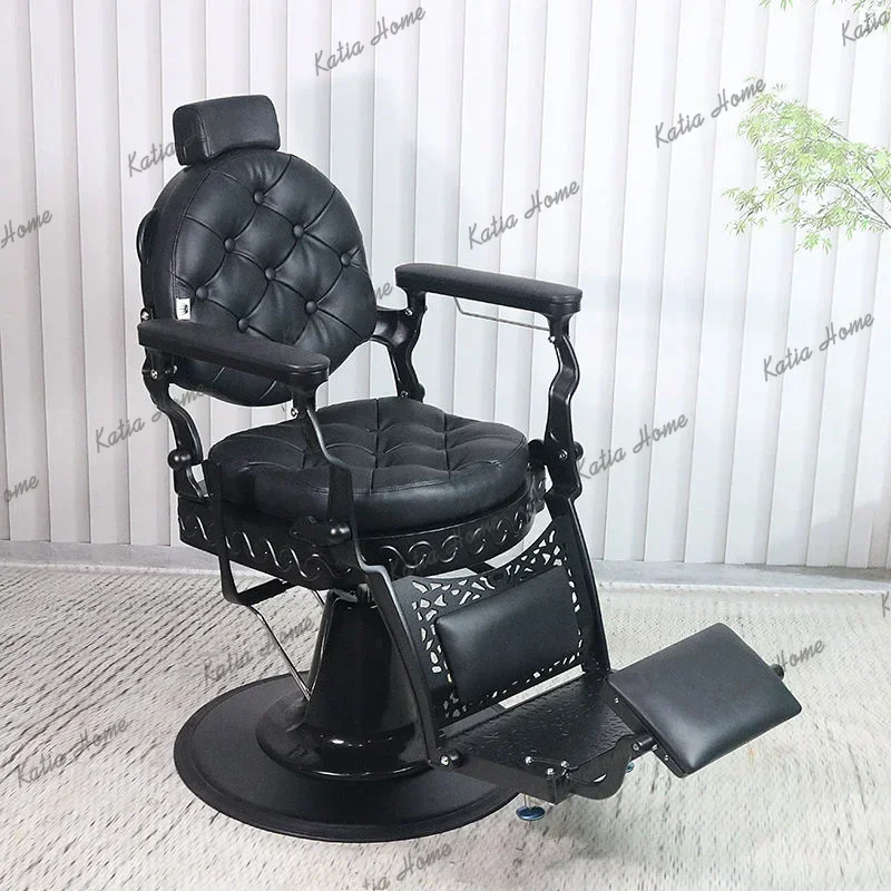 LSVintage Style Beauty Salon Furniture Barbershop Styling Chair Retro Shaving Hairdressing Barber Chair