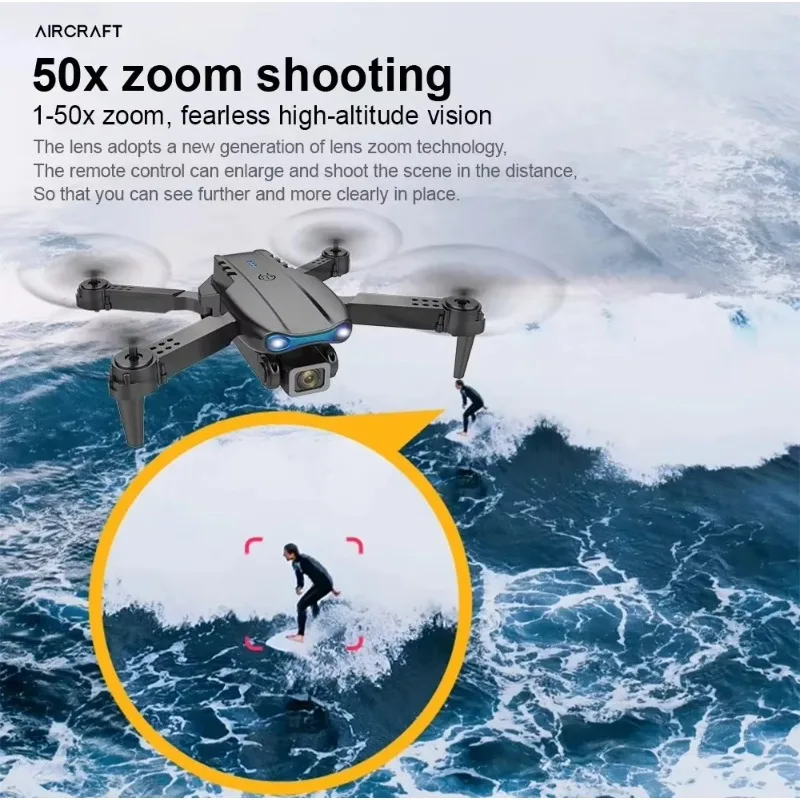 E99Pro Drone HD Professional 4k drone Dual Camera WIFI fpv  Aircraft Quadcopte Obstacle Avoidance Aerial Photography Drone