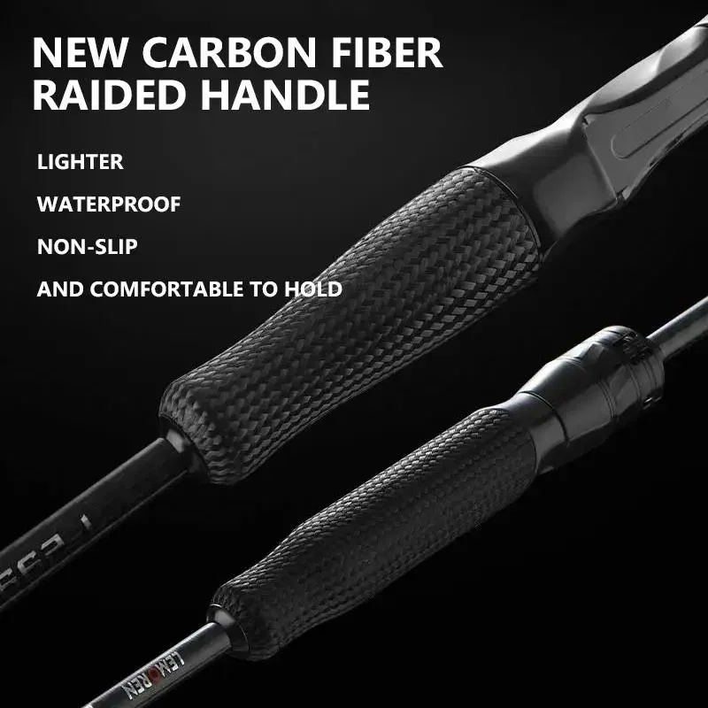 Mavllos MOXIAO Leichte Schnellspinn-Angelrute 1,98 2,04m PE 1-12lb Köder 2-28g Süßwasser 40T Carbon Casting-Rute