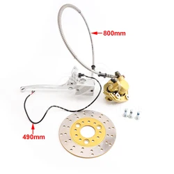 Monkey Bike Little Golden Boy Hydraulic Front Disc Brake Caliper Pump System with brake dics For Honda Monkey Z50 Bike Z50R