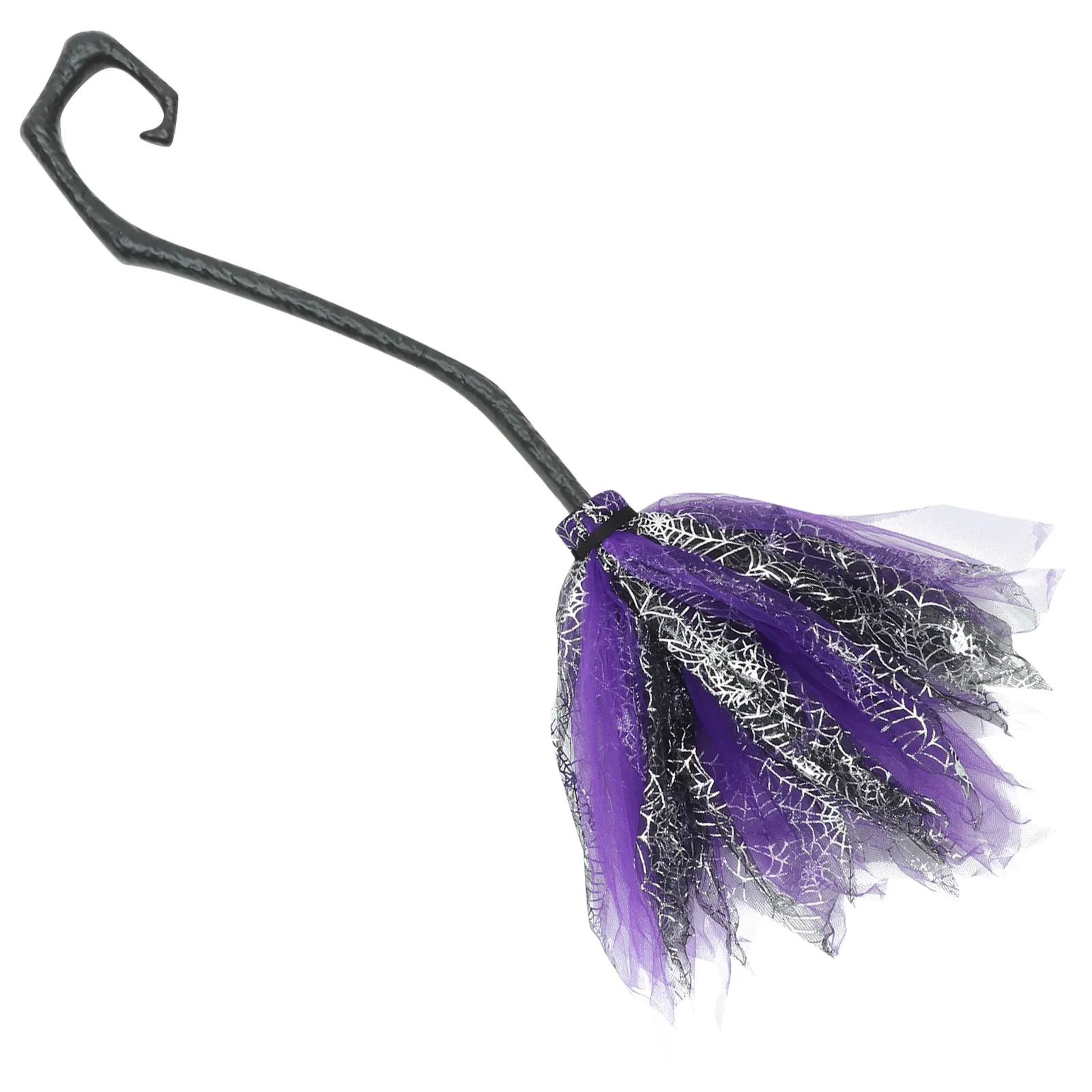 Detachable Witch For Halloween Party Mesh For Halloween Witch Broom Prop Party Cosplay Costume Accessory Decorative Broom