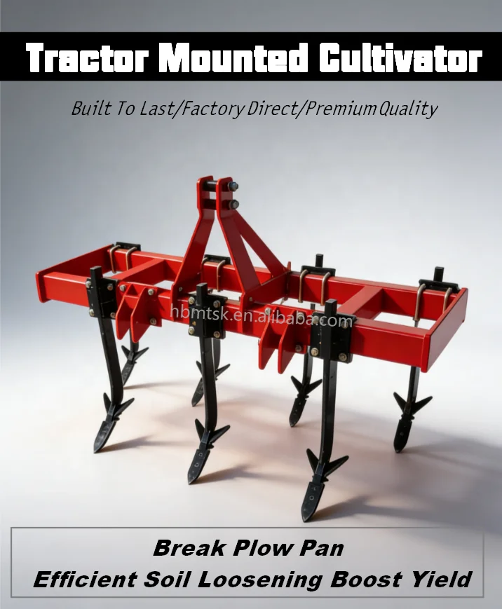 Soil Subsoiler High-strength Alloy Subsoil Hooks Farm Equipment Tractor Implements Deep Ripper Plough Motor 50-120HP