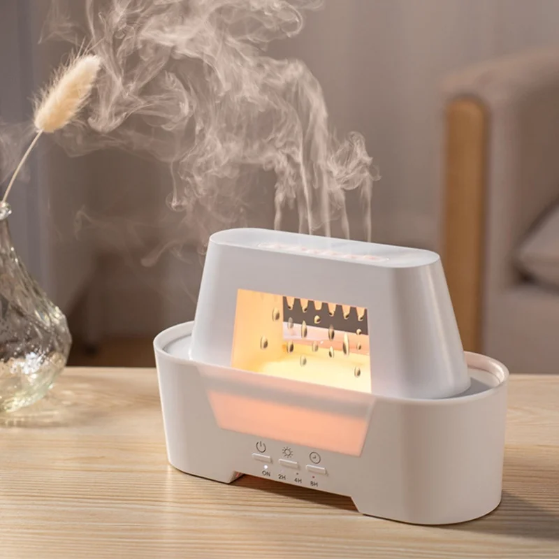 

Мини-диффузор для эфирных масел 300 мл, ультразвуковой увлажнитель воздуха с холодным туманом, ночник с таймером 2, 4, 8 часов, бесшумный, для дома и офиса