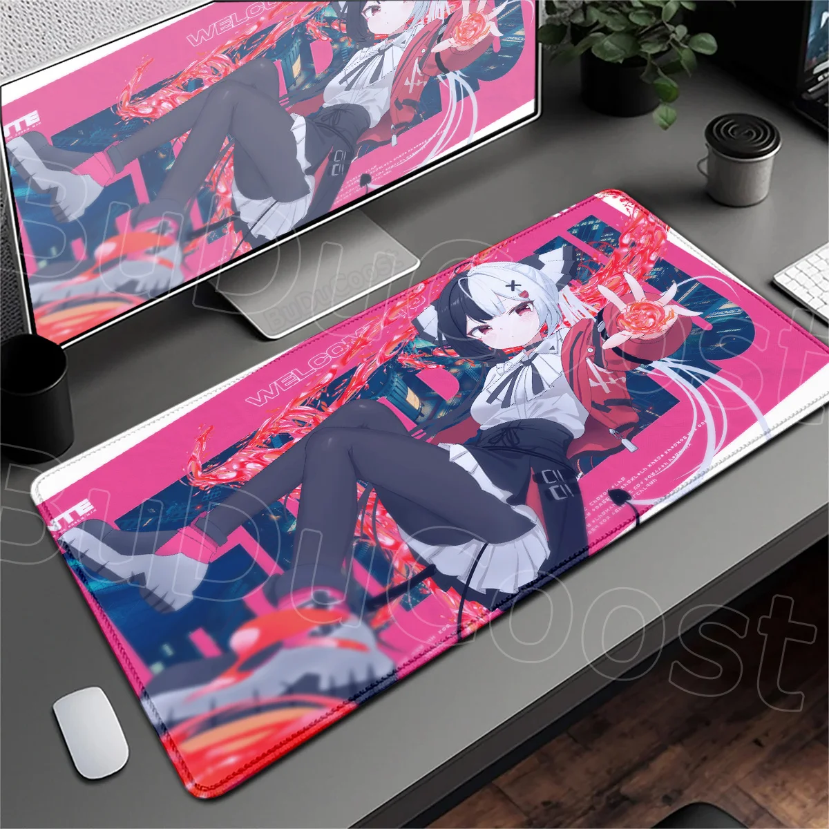 

Neverness to Everness Mouse Pads Cute Anime Girl Lacrimosa Speed Laptop Keyboard Mats Locking Edge Gaming NTE Office Desk Carpet