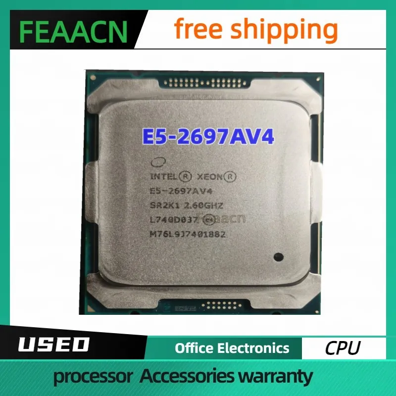 

Processador usado Xeon E5 2697AV4 CPU 2.60GHZ 16 núcleo 40MB 145W 14nm E5 2697A V4 LGA2011-3 E5-2697AV4