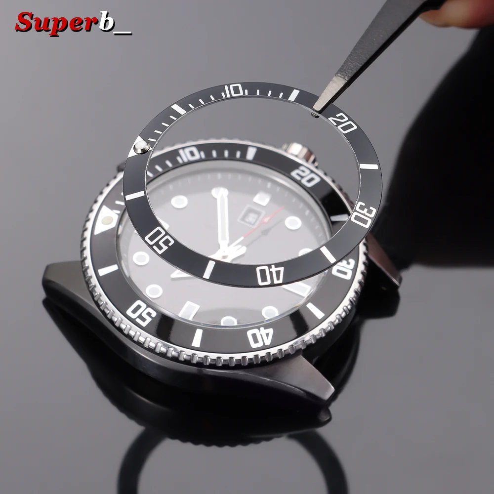 37.5mm*30.5mm Watch Face Aluminum Loop Bezel Insert Ring for Rolex Watch Replacement Part Accessories Watch Bezel Repair Tool