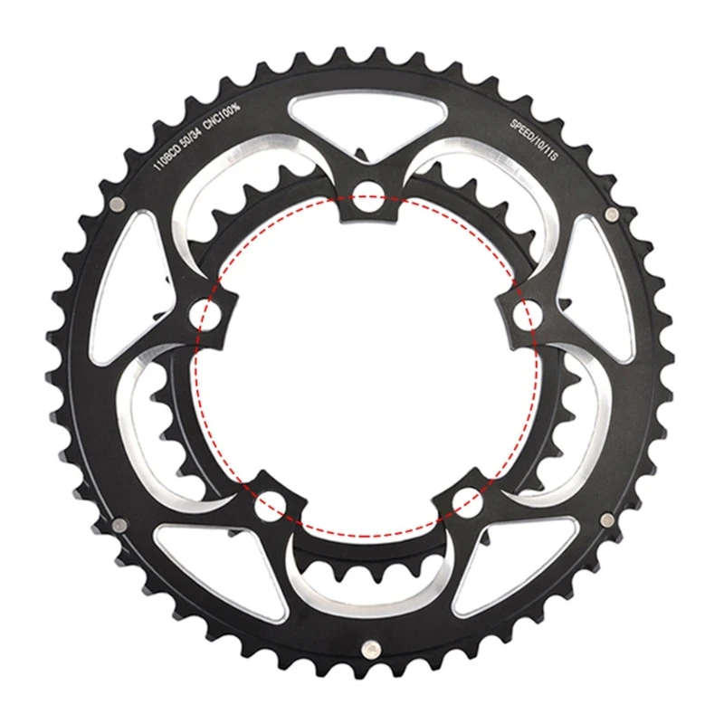 

Многофункциональные велосипедные шатуны с двойной звездой и широкими зубьями для шоссейного велосипеда