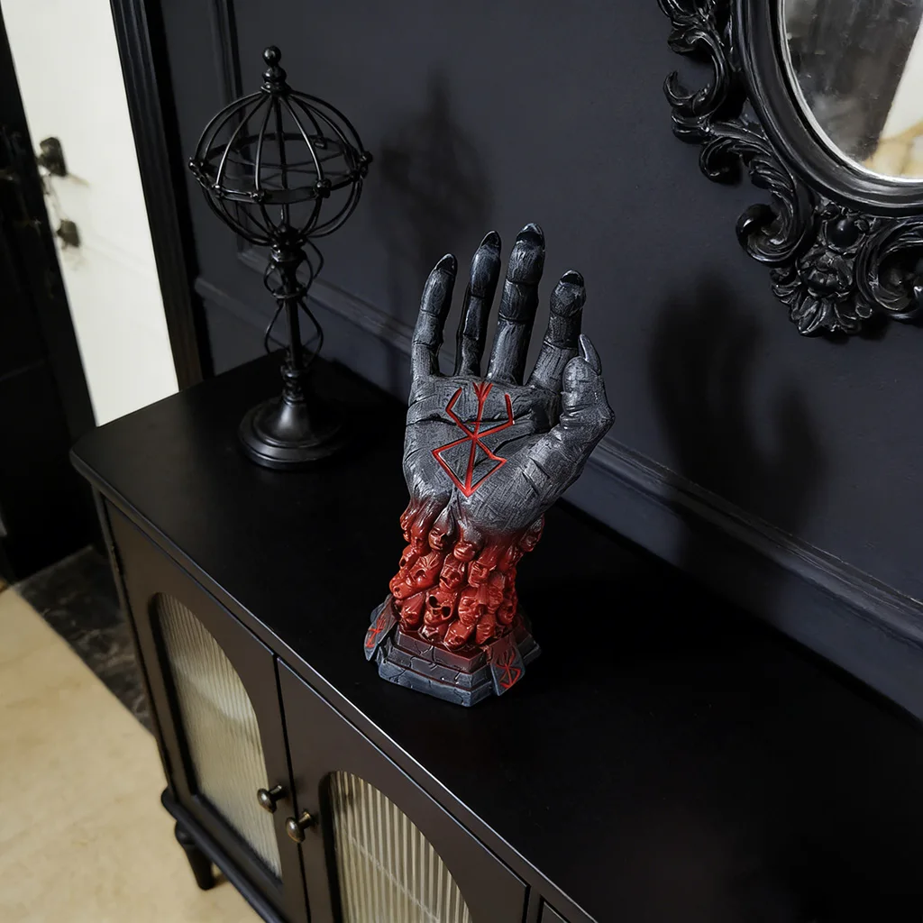 Figura gótica de Berserk, Mano de Dios, espeluznante estatua decorativa para el hogar para fiestas de Halloween