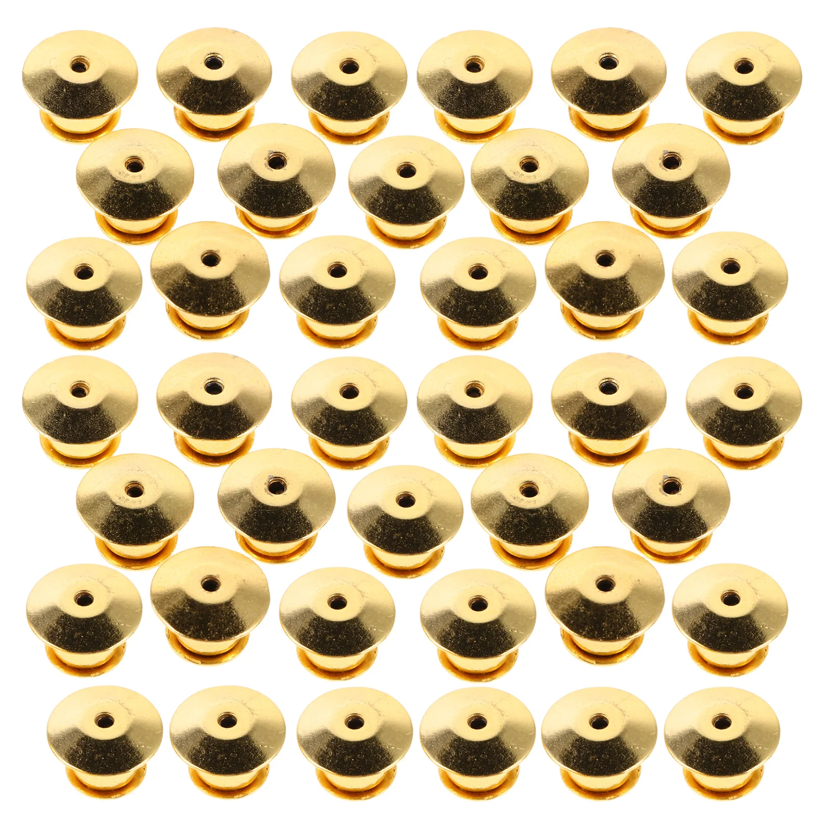 

30pcs Metal Backs Locking Keepers Flat Head Clamp Design Smooth Round Badge Edges Safety Pin Charm Brooch Pin Findings Diy Craft