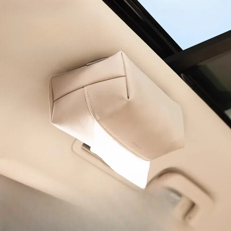 Vehicle Tissue Box 2025 New Premium Magnetic Tissue Holder - Car Console/Roof/Sun Visor/Seat Hanging Bag Accessories