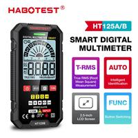 HABOTEST HT125A/HT125B Digital Smart Multimeter 600V Ture RMS AC DC NCV Tester Ohm Capacitance Hz Voltage Meter Smart Multiteste