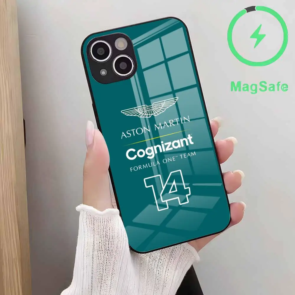 حافظة لهاتف آيفون 16 15 14 Plus 13 12 Mini 11 Pro Max حافظة مغناطيسية زجاجية لهاتف آيفون 16 15 14 Plus 13 12 #3