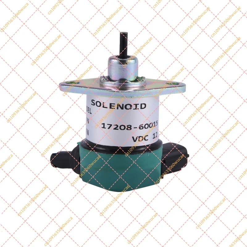 Fuel Stop Solenoid Valve 12V Replacement Part 17208-60015 17208-60016 for Kubota D1005 D1105 D905 Engine Accessory
