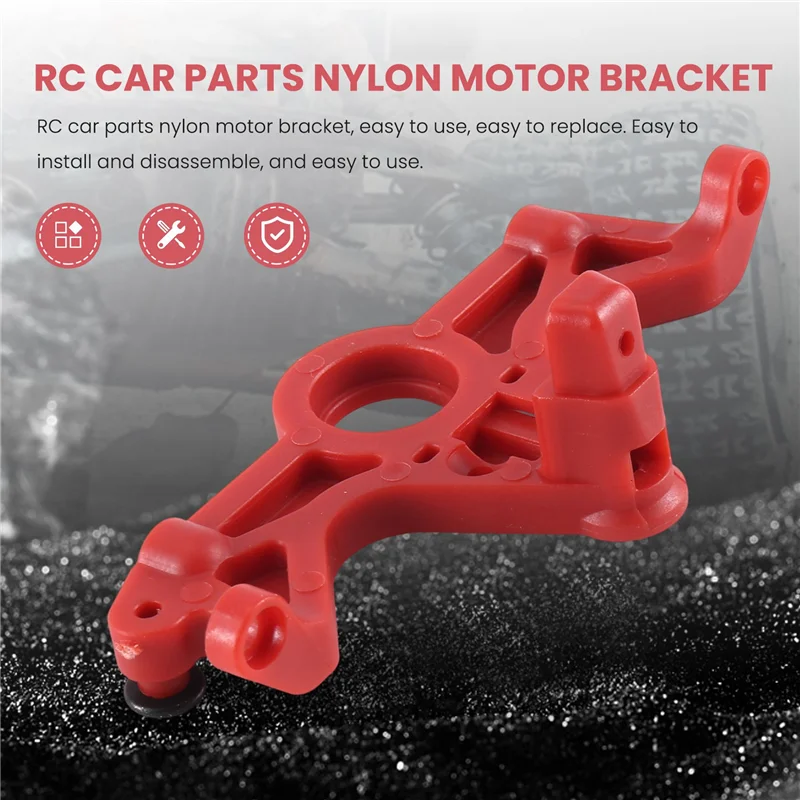 Suporte de montagem de motor de nylon at12 para 1/10 traxxas slash ferrugem 4x4 vxl hq727 remo rc peças de atualização de carro