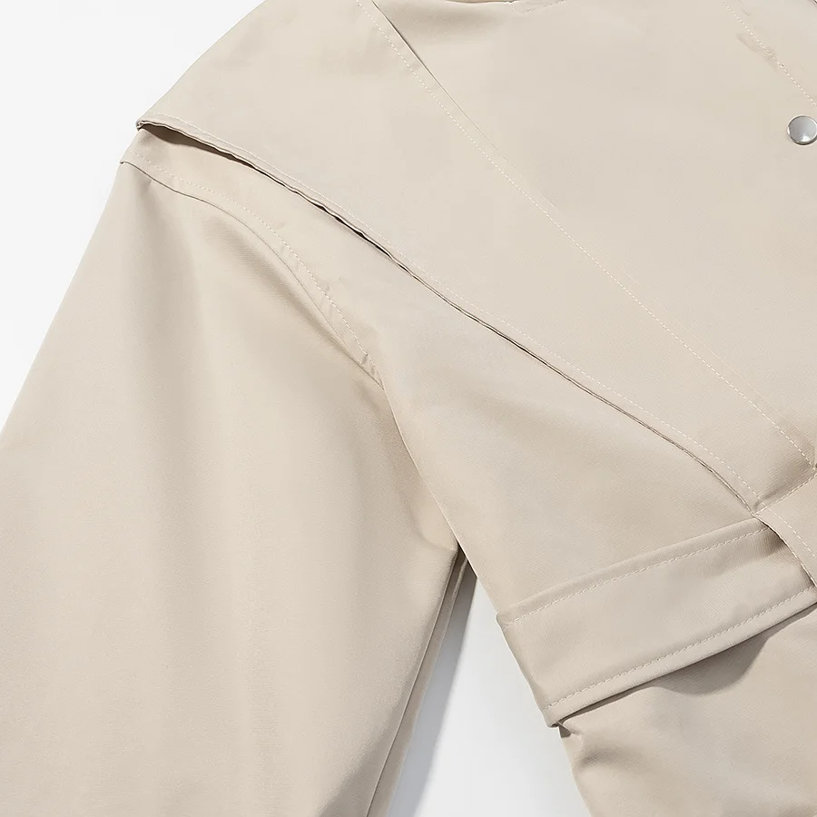 

Faionable Pure Color мотоциклетное пальто JNLEAOG женское осеннее новое поступление универсальный дизайн для поездок на работу из полиэстера прямого кроя...