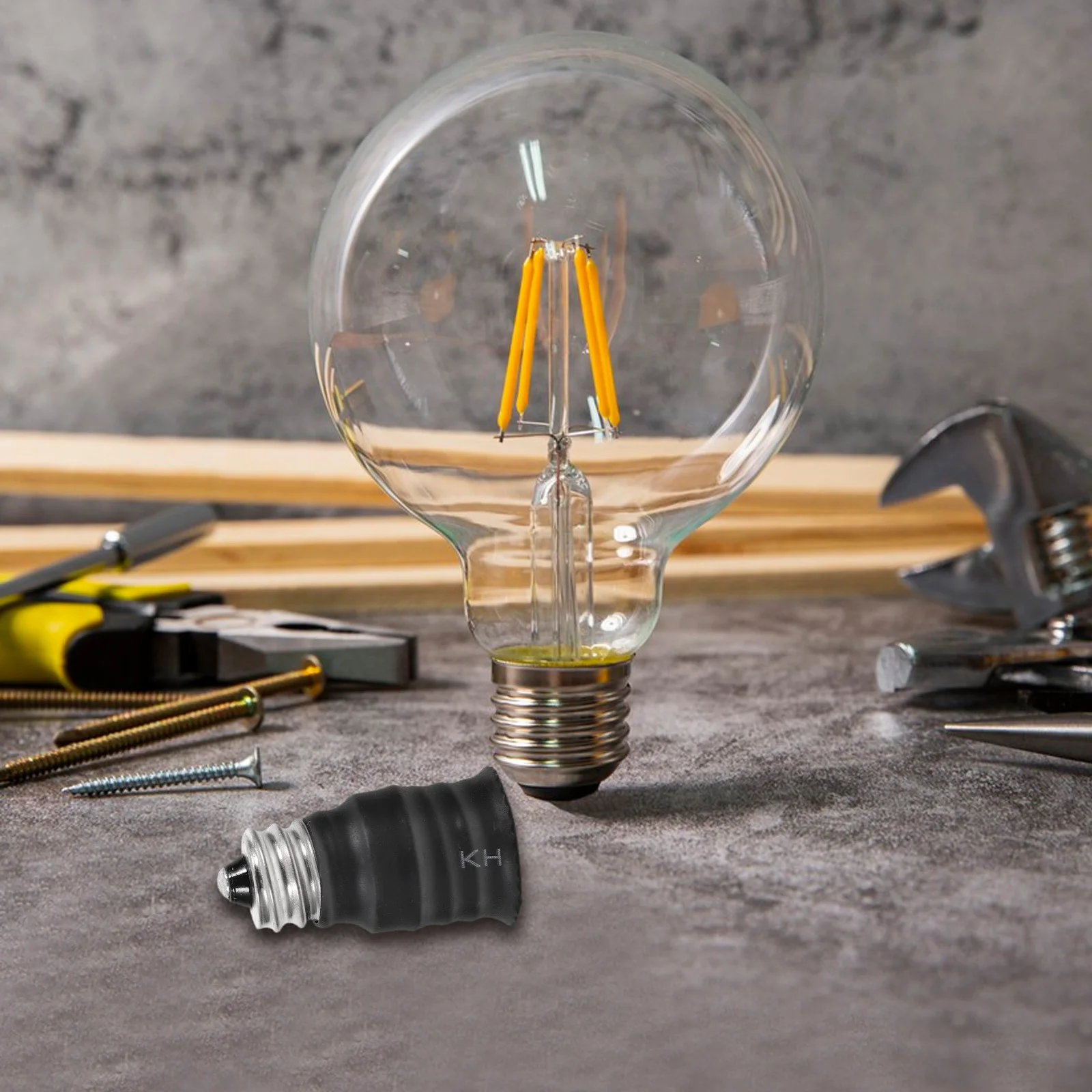 

6Pcs Light Bulb Socket Converter E12 to E14 Lamp Base Adapter for Home Office Shop Lamp Socket Replacement