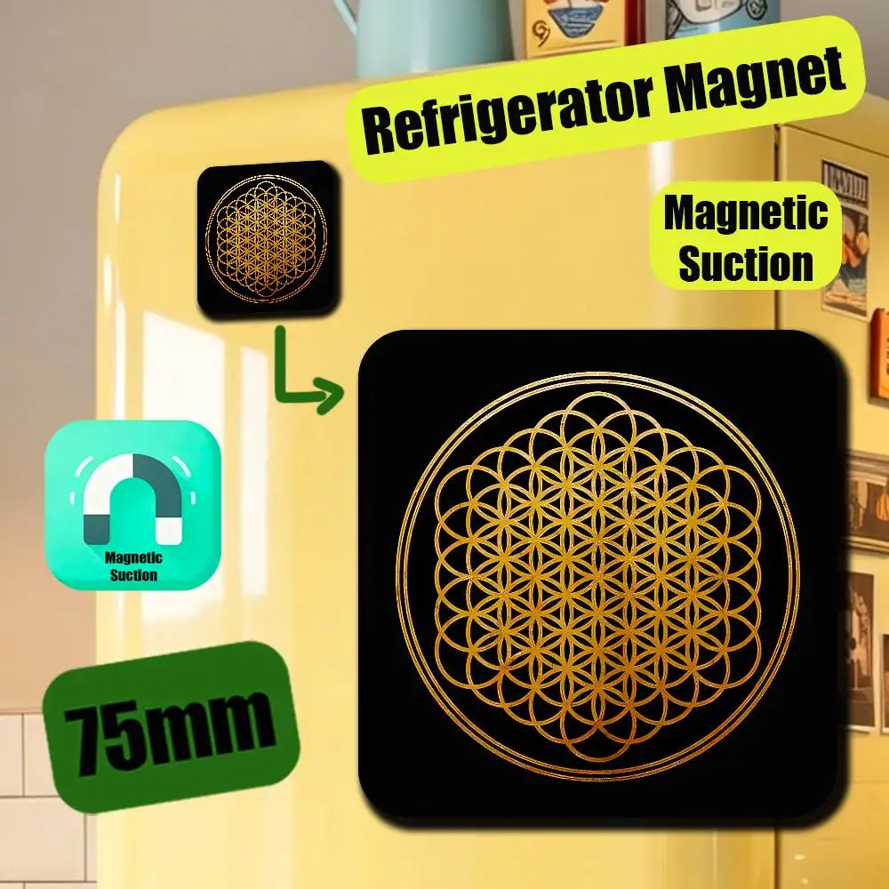 For Bring Me The Horizon BMTH Refrigerator Magnets Metal Icebox Cabinet Custom Fridge Magnetic Card Cover