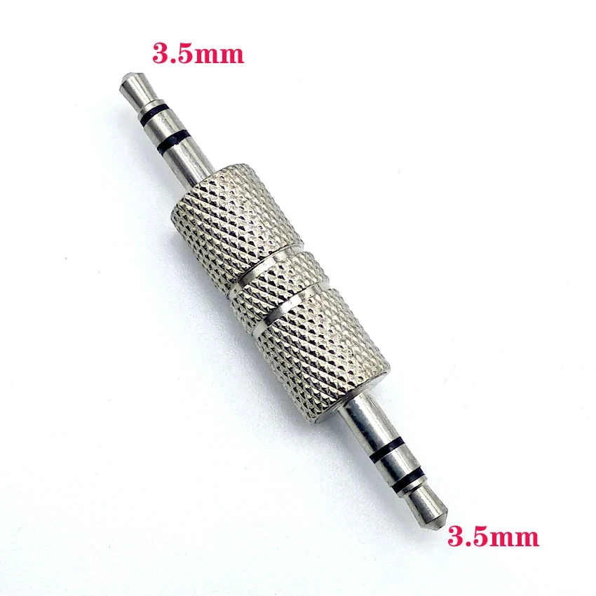 

1pcs 3.5mm Stereo Male to 3.5mm Male Headphone Audio Adapter Jack Coupler Connector