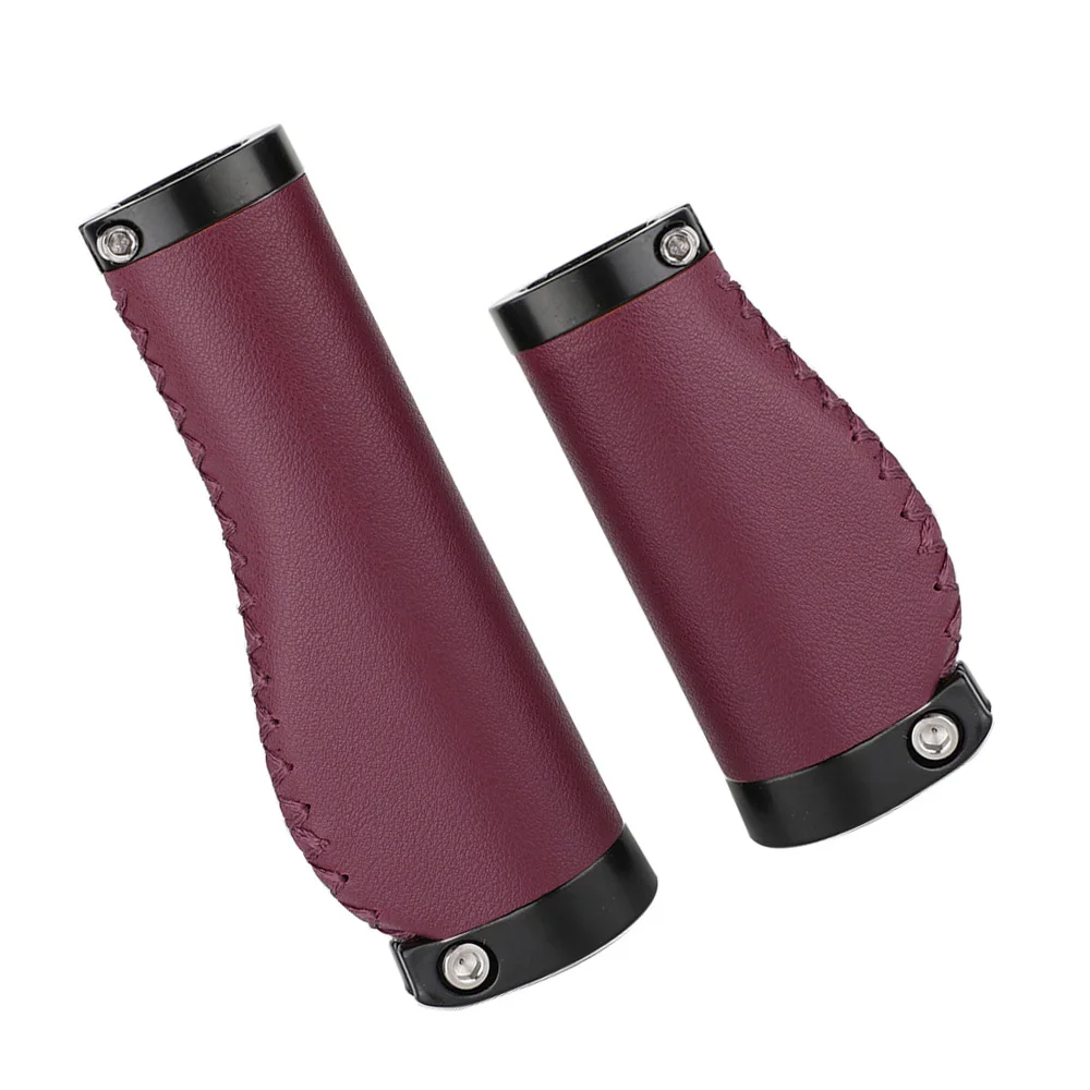 Bicycle Handlebar Covers Mountain Bike Vintage Microfiber Leather Handlebar Covers Shock Absorption Comfort Grips