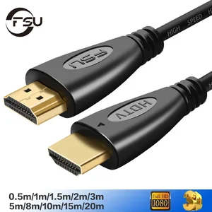HDMI-FSU-Kabel mit fSU-Goldkabeln 1,4 4K 1080p 3D-Kabelkabel-Kabelkabelschalter für HDTV-Splitter 0,5 m 1 m 1,5 m 2m 3 m 5 m 10 m 6 Hauptverkauf HDMI -Kabel 10 m - №1
