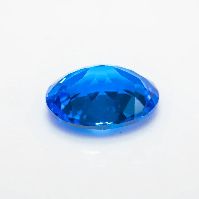 Lab Grown Cobalt Spinel Oval Shaped Extremely Shiny Quality DIY Charms Ring Necklace Earrings Main Materials with Certificate