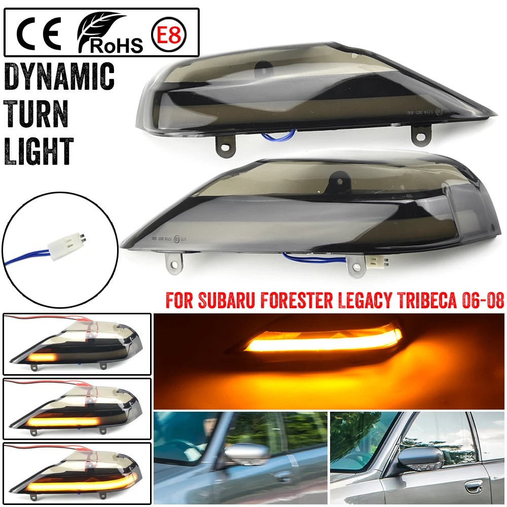 

Car LED Dynamic Turn Signal Lights For Subaru Forester Side Mirror Blinker Indicator For Subaru Outback Legacy 2003-2008
