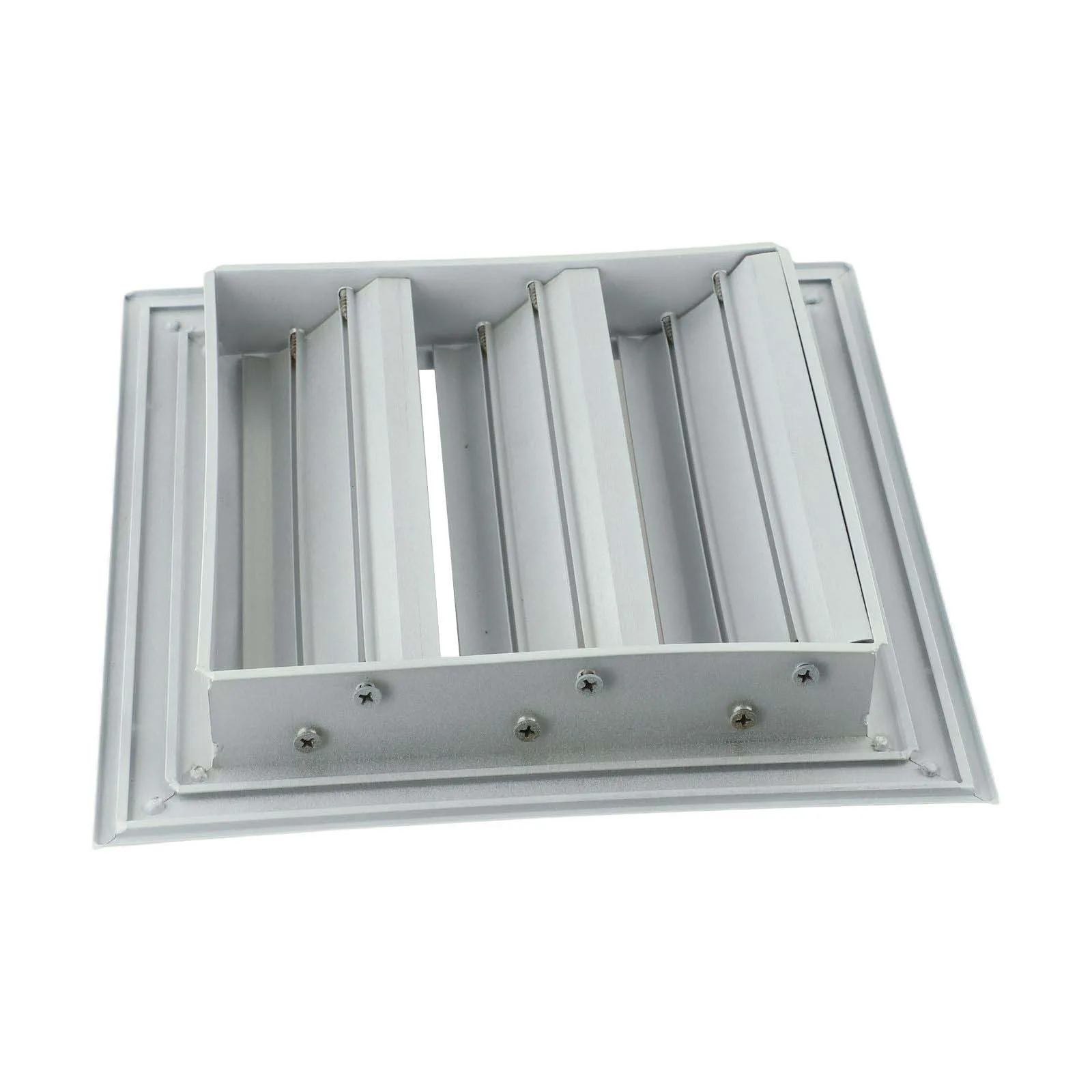 Air Vent Grille Aluminum Louvers Easy To Clean Galvanized Iron Material Multiple Size Options Aluminum Alloy Frame