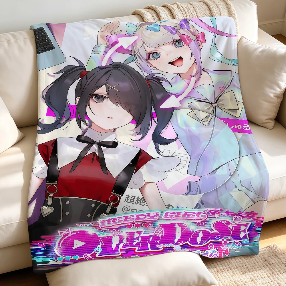Needy S-Streamer Overload Girl Game Blanket Warm Fuzzy Plush Throw Comfortable Skin Friendly Soft Sofa Living Room Bed Bedspread