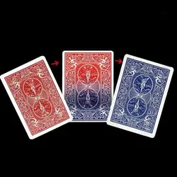 Awaken Magic Tricks Playing Card Color Change Red to Blue Magician Close Up Street Illusions Gimmicks Mentalism Magia Card