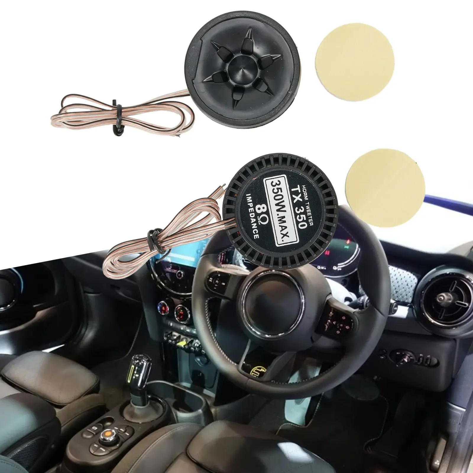 2pcs 350W Car Speaker Audio Tweeter 91dB Loudspeaker Automobile Audio Systems Accessories 12V Super Power Audio Sound