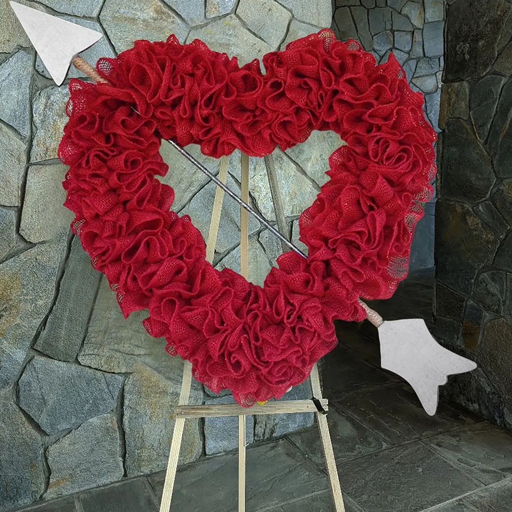 

4Pcs Heart Shaped Rattan Wreath Natural Handmade Hanging Door Wall Decor DIY Craft Frame Garland Wreath DIY Rattan