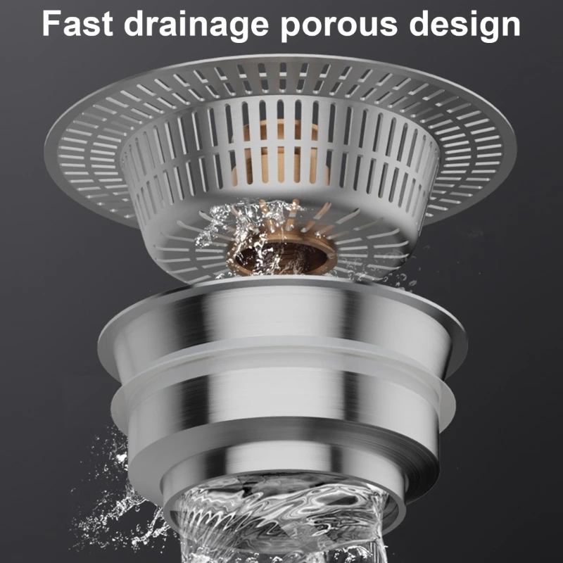 Sink Drain Strainer Baskets Stainless Steels Drain Plug Bounce Cores Drain Filter Dropship