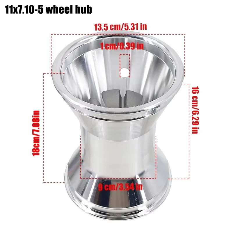 5 inch GO KART wheel rear 11X7.10-5 front 10X4.50-5 Wheel Rim for KARTING ATV UTV Racing Golf Buggy Drift Trike Slick image 3