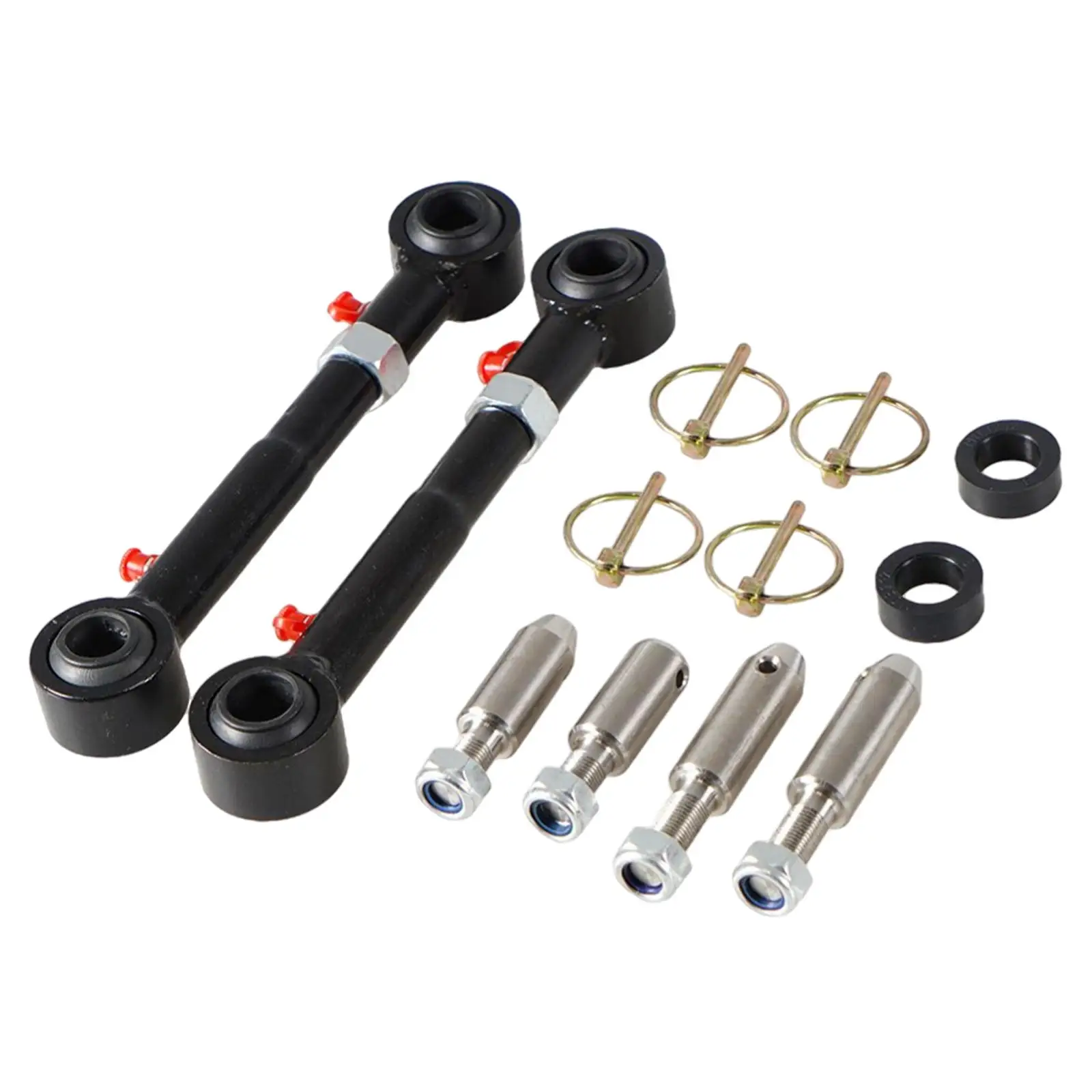 Adjustable Front Sway Bar Links Disconnects Stainless Steel for Jeep Wrangler JK Jku 2/4 Doors 2007-18 Parts Replaces Car