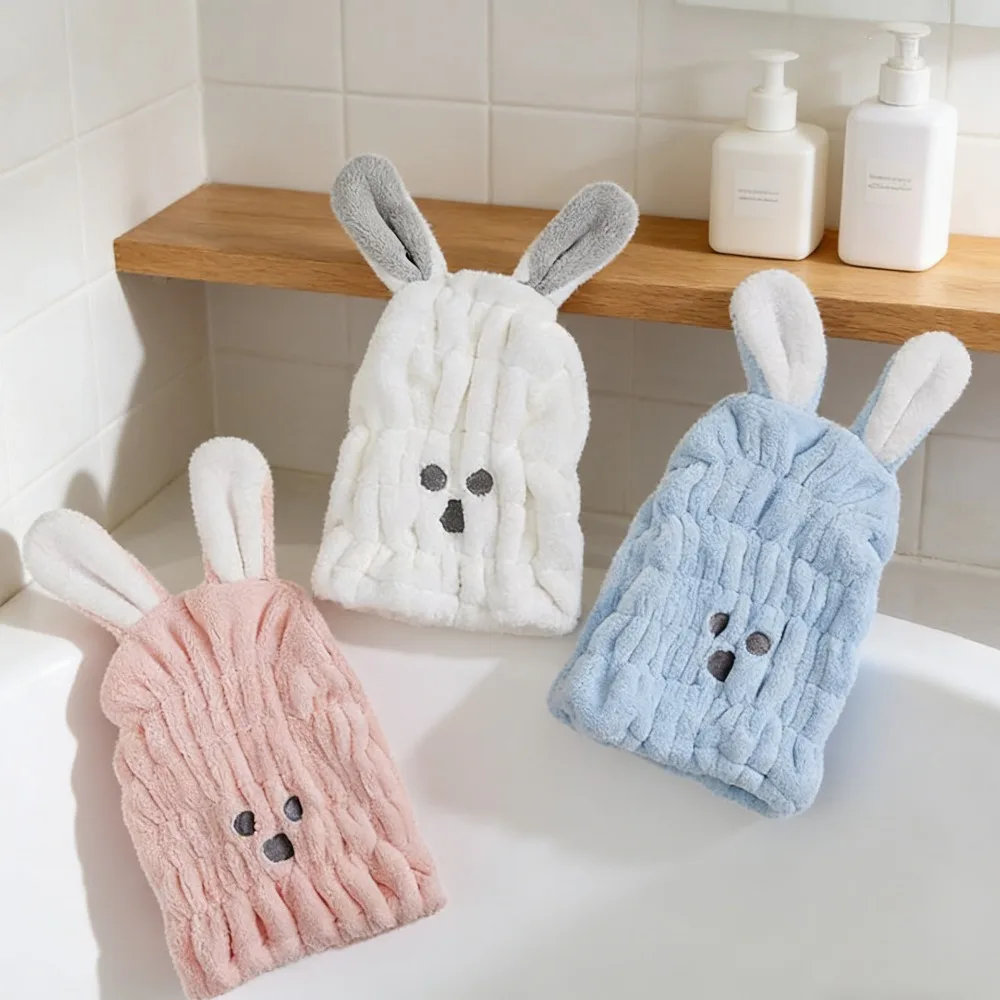 Kids Super Absorbent Hair Drying Cap Quick Dry Thickened Bath Towel for Baby Girls Boys