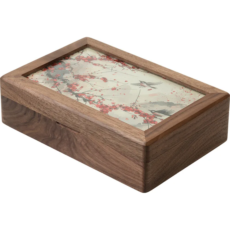 

Solid wood jewelry box storage box hand jewelry new Chinese ring storage wedding gift